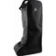 Toklat Woof Wear Tall Riding Boot Bag in sleek black. A durable 600D water-resistant travel bag featuring a heavy-duty side zipper, top carry handle, and a spacious L-shaped design to fit riding boots up to size 14. This 30L-40L equestrian gear backpack protects show boots from dust and scuffs during travel. Perfect for horse riders seeking a professional and functional storage solution for English tall boots or field boots.