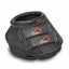 Toklat Cavallo Simple Slim Hoof Boot in black, offering minimalist narrow hoof protection for barefoot horses. This durable leather horse boot features a soft padded collar, shock-absorbing treaded sole, and two adjustable Velcro straps with the iconic red Cavallo logo. A small red "SIMPLE" label sits at the top. Perfect for trail riding or therapeutic use, providing a secure fit and lightweight comfort for your horse's hooves.