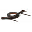 Weaver Leather Premium Oiled Skirting Leather Turquoise Cross Roper Reins, 5/8" x 7'. These high-quality dark brown leather reins feature beautiful embroidered turquoise cross accents and traditional tie-end bit attachments. Supple and durable, these professional-grade horse reins are perfect for western performance, roping, and trail riding.