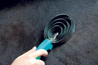 Professionals Choice Soft Touch Round Metal Curry Comb - Heavy Duty Super Grip Handle - Assorted Colors