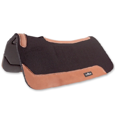 Classic Equine Contourpedic Saddle Pad Black 30x30 - Hooves and Paws