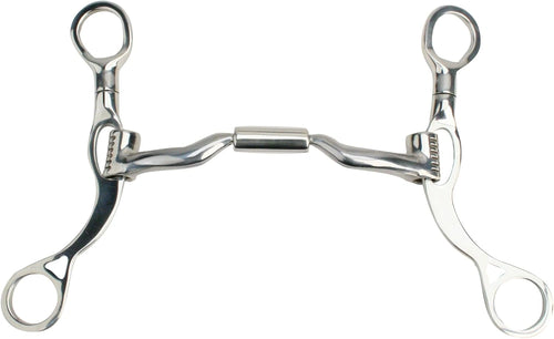 Myler MBL Short Shank Low Port Comfort Snaffle Bit MB 04 - 5.5" Sweet Iron with Copper Inlay Level 2
