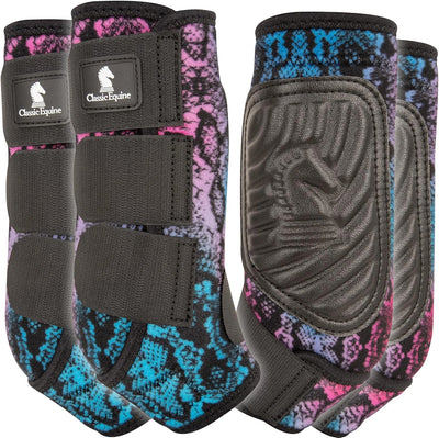 Classic Equine Fit Poison 4 Pack Splint Boots Small (Sell out) - Hooves and Paws