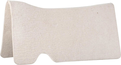 Beige saddle pad on a white background