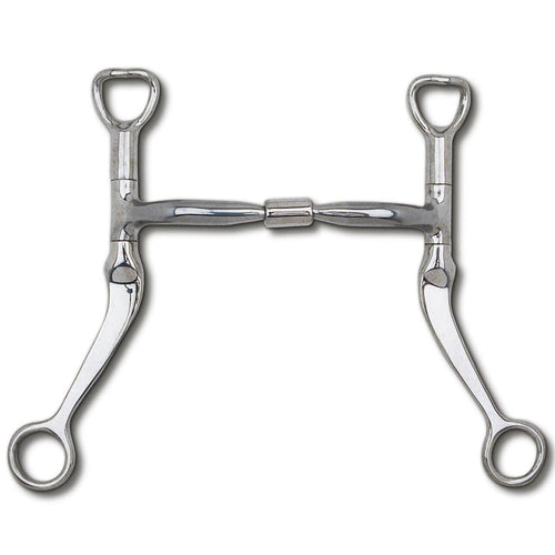 Myler Flat Shank With Sweet Iron Comfort Snaffle 5 Inch Mouth Copper Inlay Mb 01 - Hooves and Paws