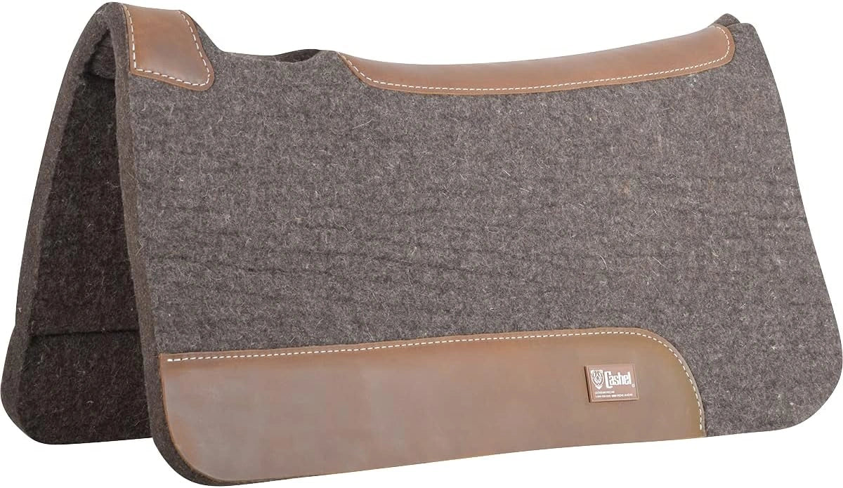 Cashel Felt Saddle Pad 1in Grey 31 x 32 - Comfort & Protection