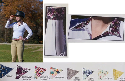 Shires Equestrian Style Show Shirt Long Sleeve Performance Wear Stretch Fabric 87896 - Hooves and Paws