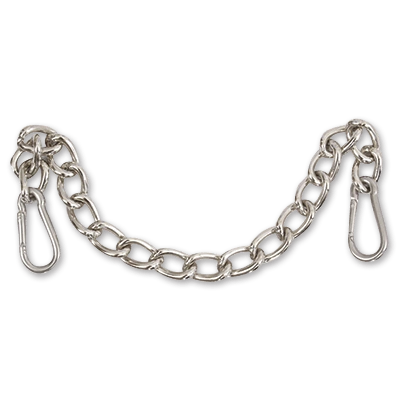 Martin Saddlery Curb Strap Si Chain Stainless Steel Clips - Hooves and Paws