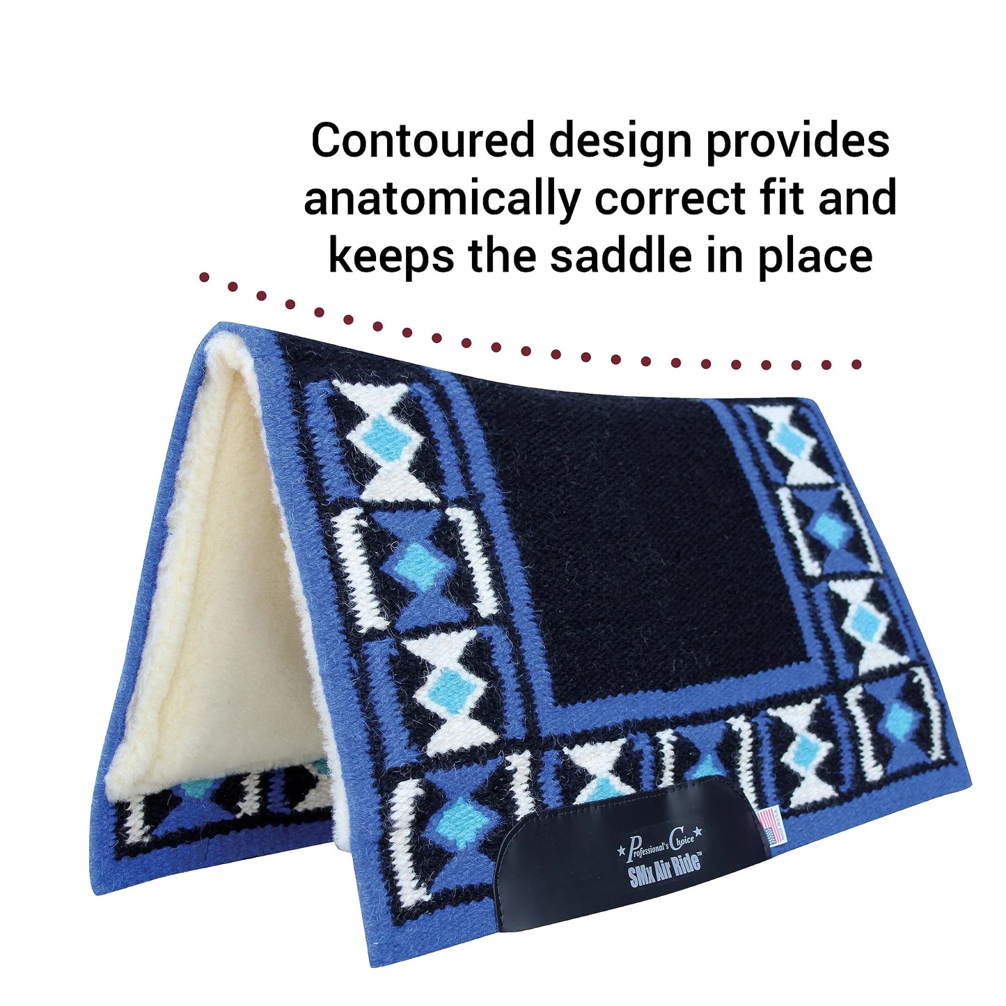 Professional's Choice Comfort-Fit SMX Air Ride Pad | Absorbs Shock & Improves Saddle Fit | Hourglass