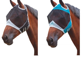Shires Fine Mesh Fly Mask with Ear Holes – 70% UV Protection