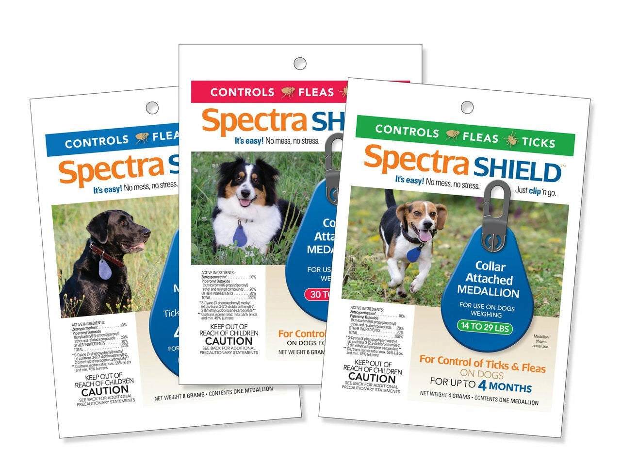 Spectra Shield Dog Flea and Tick 4 FOUR MONTH Treatment - Hooves and Paws