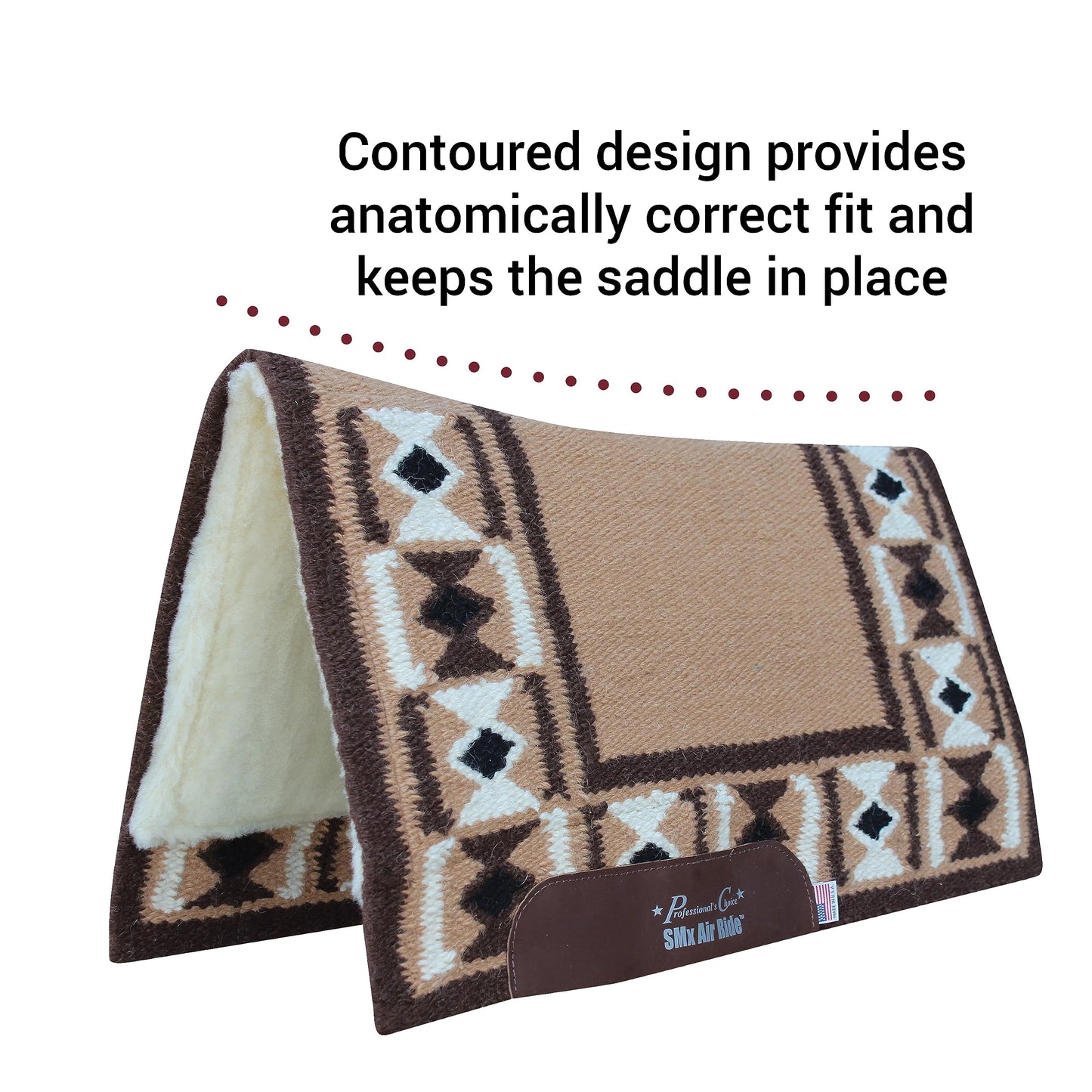 Professional's Choice Comfort-Fit SMX Air Ride Pad | Absorbs Shock & Improves Saddle Fit | Hourglass