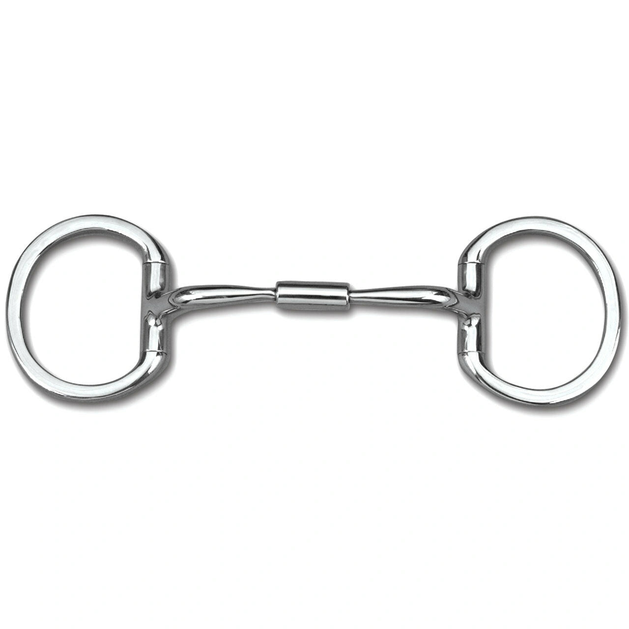 Myler Eggbutt Without Hooks With Stainless Steel Comfort Snaffle Wide Barrel 5 Inch Mouth Copper Inlay Mb 02 - Hooves and Paws