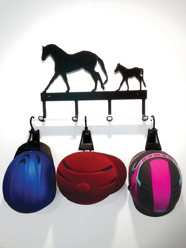 The Ultimate Cowboys Equestrian Horse Helmet Holder - Hooves and Paws
