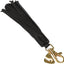 Shires Aubrion Tassel Keyring - Elegant Equestrian Accessory and Bag Charm with Gold Emblem Detail