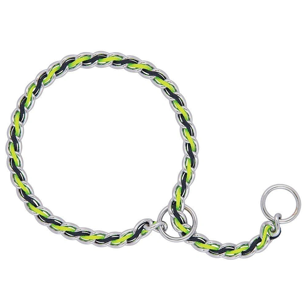 Weaver Leather Laced Chain Slip Collar - Hooves and Paws