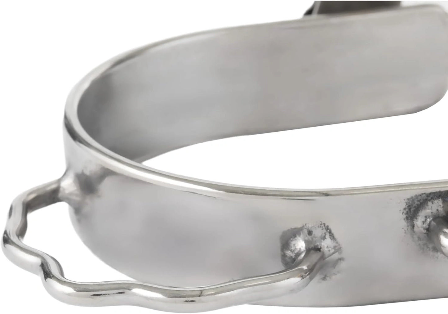 Weaver Leather Women's Silver Barrel Horse Spurs - Nickel Plated Steel - 3/4" Band - Ladies' Size