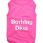 Parisian Pet Barking Diva Embroidered Tshirt - Hooves and Paws