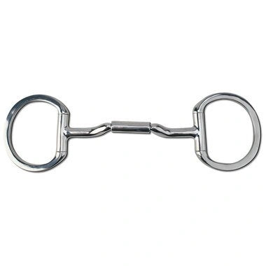 Myler Eggbutt Snaffle Without Hooks With 14mm Forward Tilted Port 6 Inch Mouth W/O Hooks Mb 36 - 14mm - Hooves and Paws