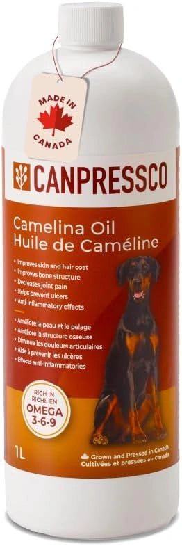 Camelina Oil for Horses, Dogs & Cats | Omega 3 Supplement for Joint, Coat & Skin Health
