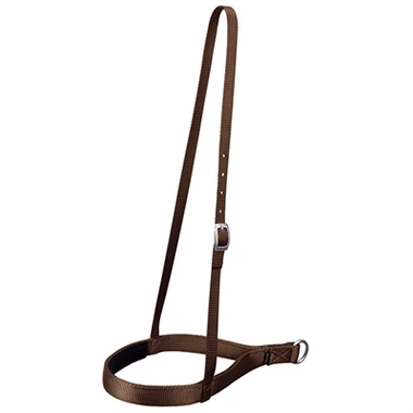 Weaver Leather Noseband Ny Roper Brown - Hooves and Paws