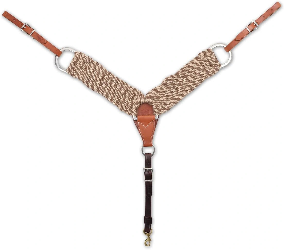 Martin Saddlery 3-inch Mohair-Alpaca Fiber Breastcollar, Natural