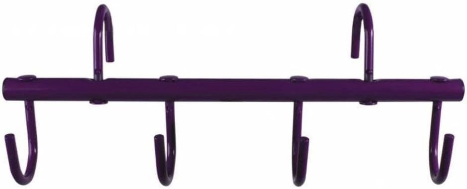Professional's Choice Green 6-Hook Adjustable Metal Horse Tack Rack - Wall Mount Stable Organizer