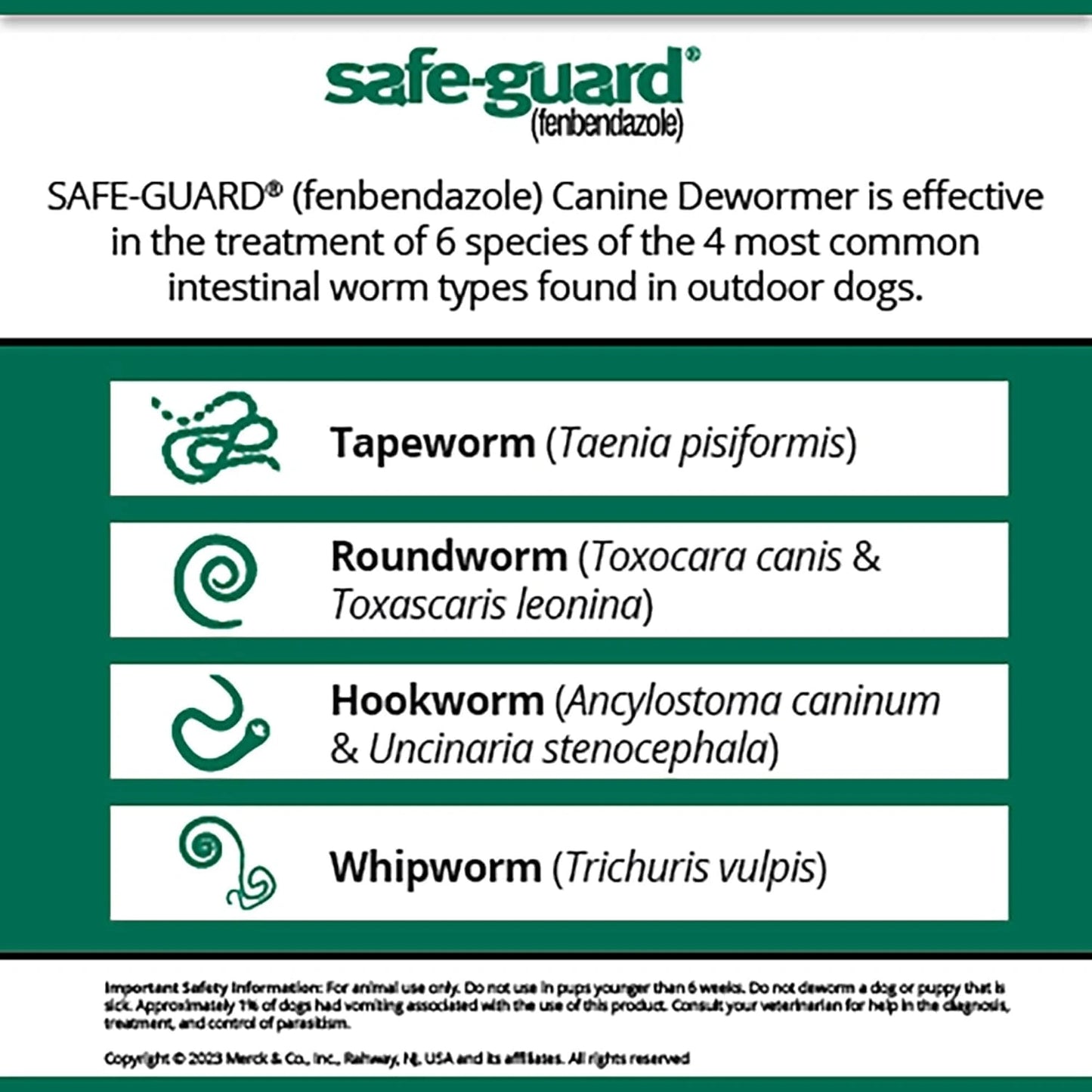 Pro-Sense Safe-Guard 4, Canine Dewormer for Dogs, 3-Day Treatment