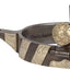 Classic Equine Silver Clover Spurs - 1-inch Band, 5-Point Rowel, Antique Silver with Copper Accents