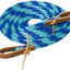 Weaver Leather Poly Roper Rein - 5/8" x 10' - Soft Poly Rope with Leather Water Loops and Scissor Snaps