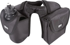 Cashel Horn Saddle Bag with Insulated Bottle & Lunch Holder, 600D Rip-Stop Nylon - 6-1/2” w x 7” h x 1-1/2” d