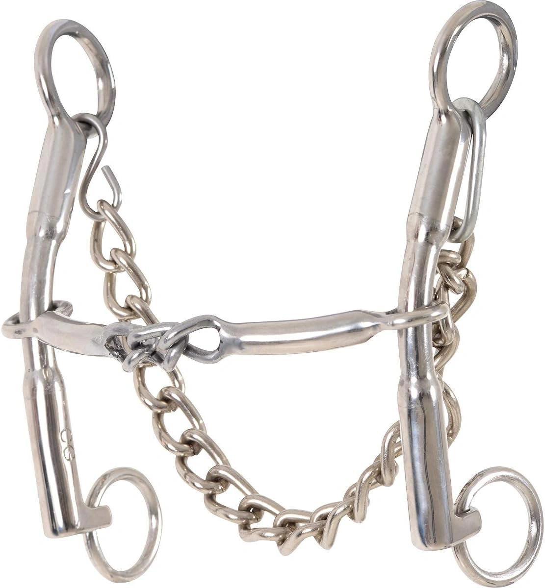 Circle Y Carol Goosetree Chain Short Gag Bit - Enhance Horse Control