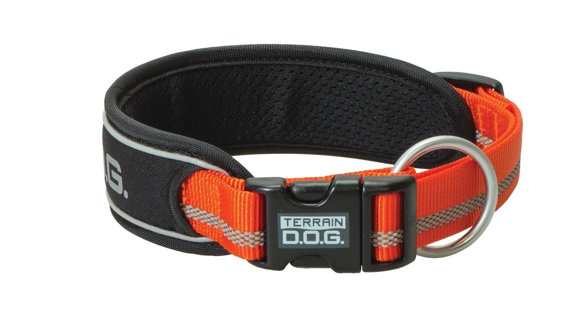 Weaver Leather Terrain Padded Reflective Snap - n - Go Adjustable Collar (Sell out) - Hooves and Paws