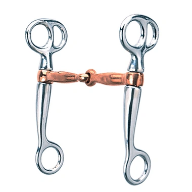 Weaver Leather Bit, 5'' Copper Tom Thumb, 6'' Cheek - Hooves and Paws