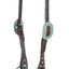 Martin Saddlery Single Ear Headstall - Copper Patina Turquoise