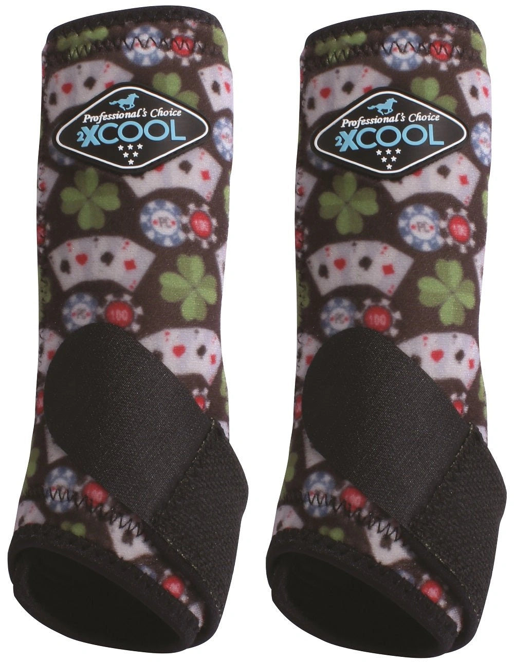 Professional's Choice Sports Medicine 2XCOOL Pattern Horse Equine Boots Front Pair - Hooves and Paws