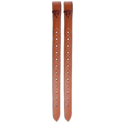 Martin Saddlery Flank Billet - Heavy-Duty Natural Skirting Leather, Doubled and Border-Stitched