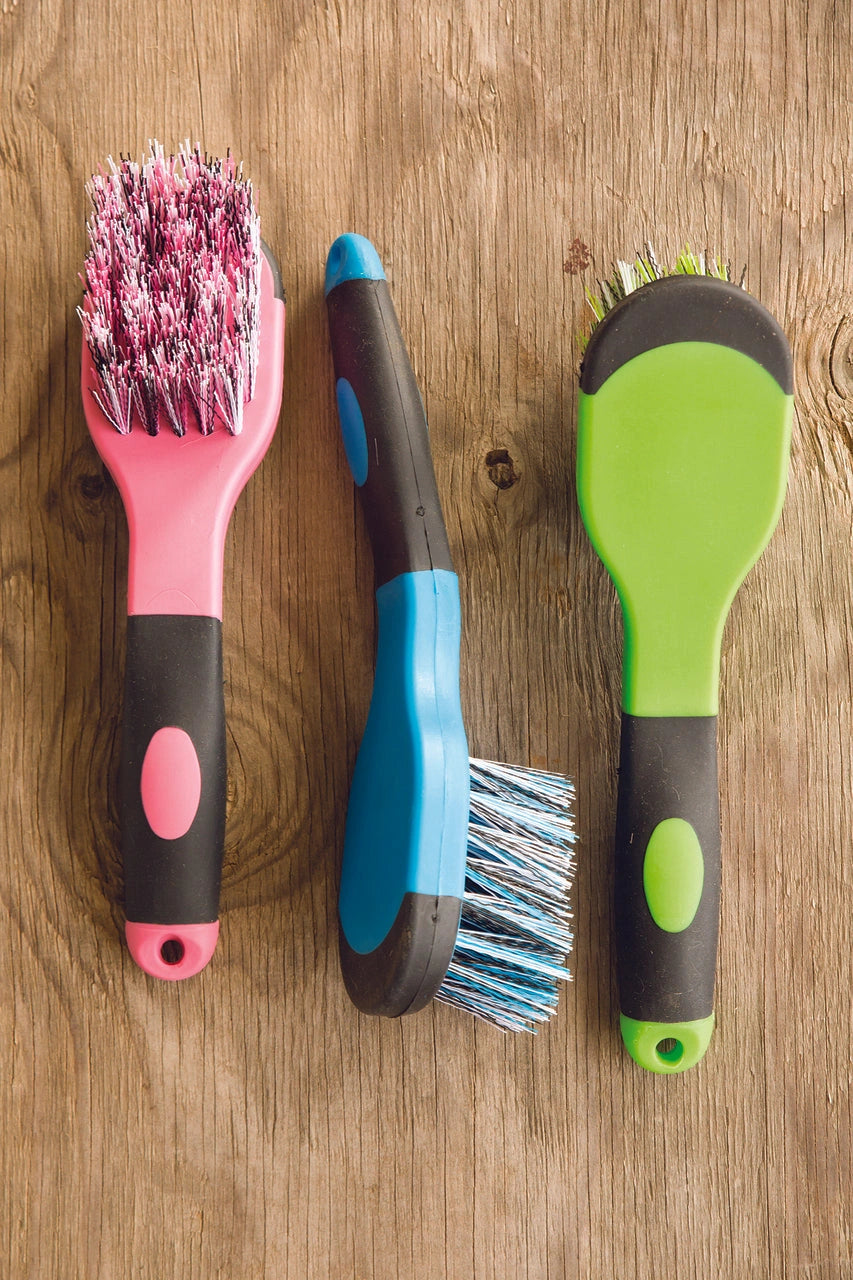 Professionals Choice Soft Touch Bucket Brush with Rubber Scraper Tip - Assorted Colors