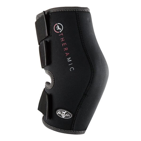 Professional's Choice Theramic Hock Boots - Black/Charcoal - Ceramic Infrared Therapy Recovery Boots - Pair