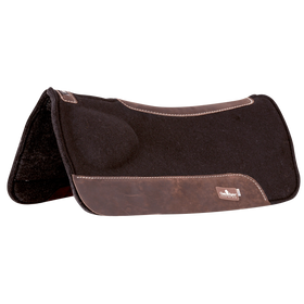 Classic Equine Biofit Correction Saddle Pad - 7/8" Wool Blend with Strategic Wedge for High Withers & Muscle Loss