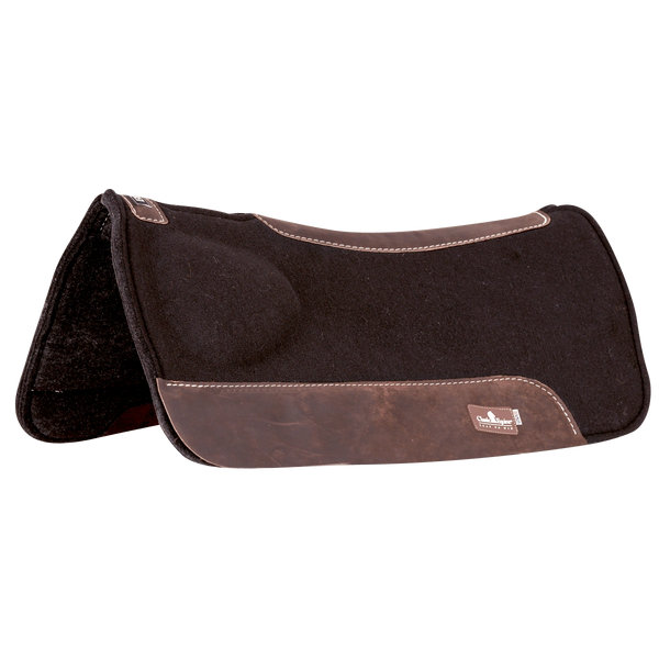 Classic Equine Biofit Correction Saddle Pad - Strategic Wedge for High Withers & Muscle Loss - Wool Blend or Fleece