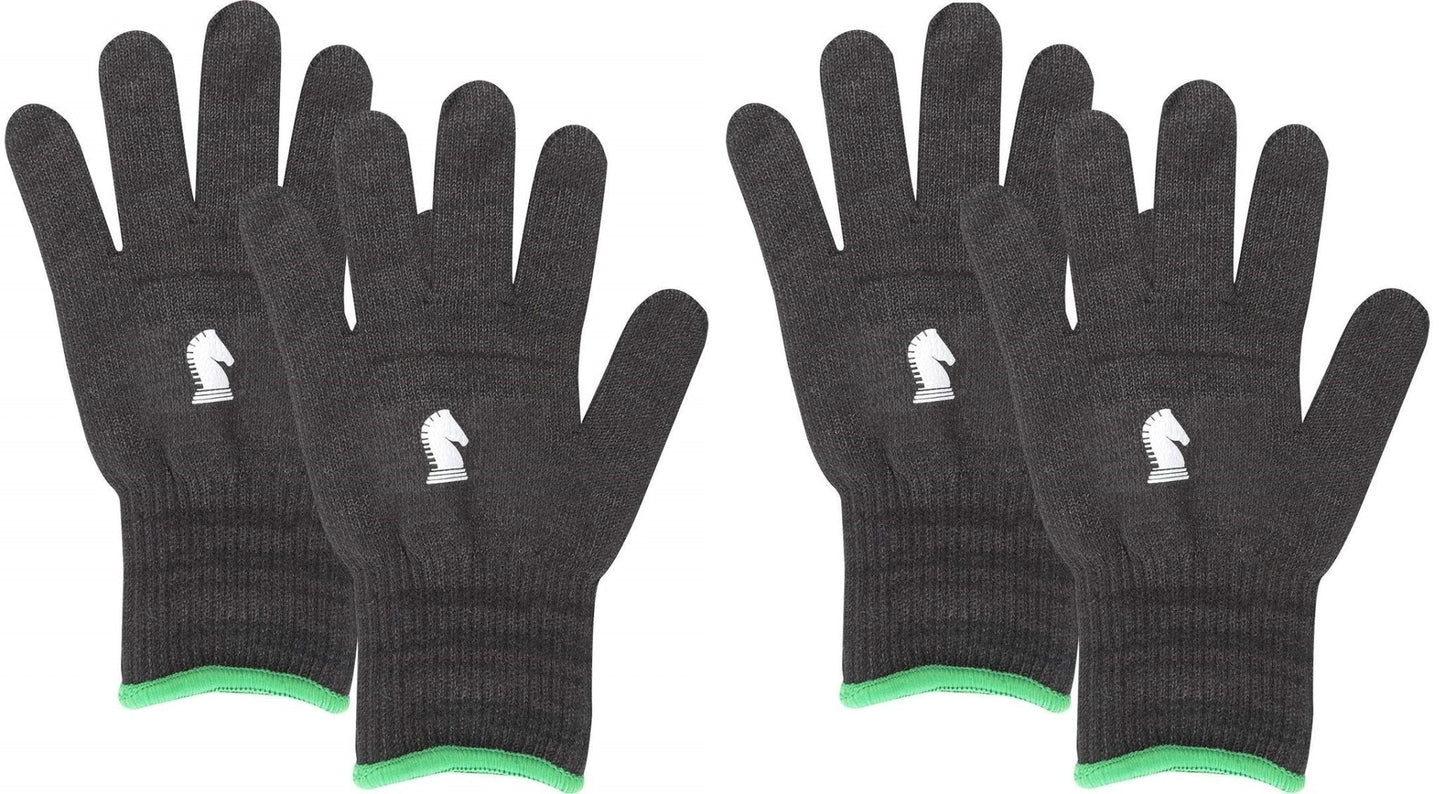 Classic Equine Barn Pair of Insulated Gloves Horse Black Glove - Hooves and Paws