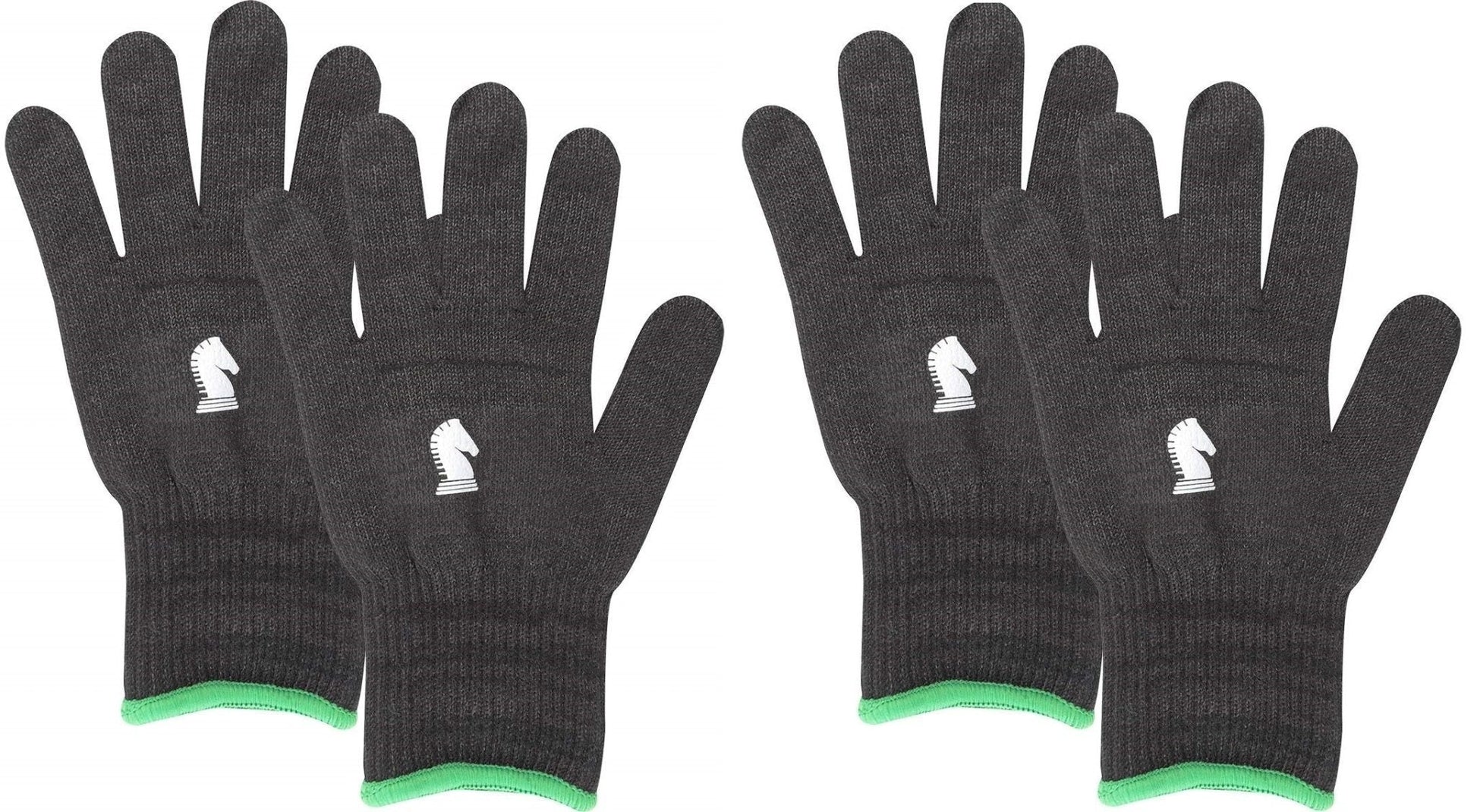 Classic Equine Barn Pair of Insulated Gloves Horse Black Glove - Hooves and Paws