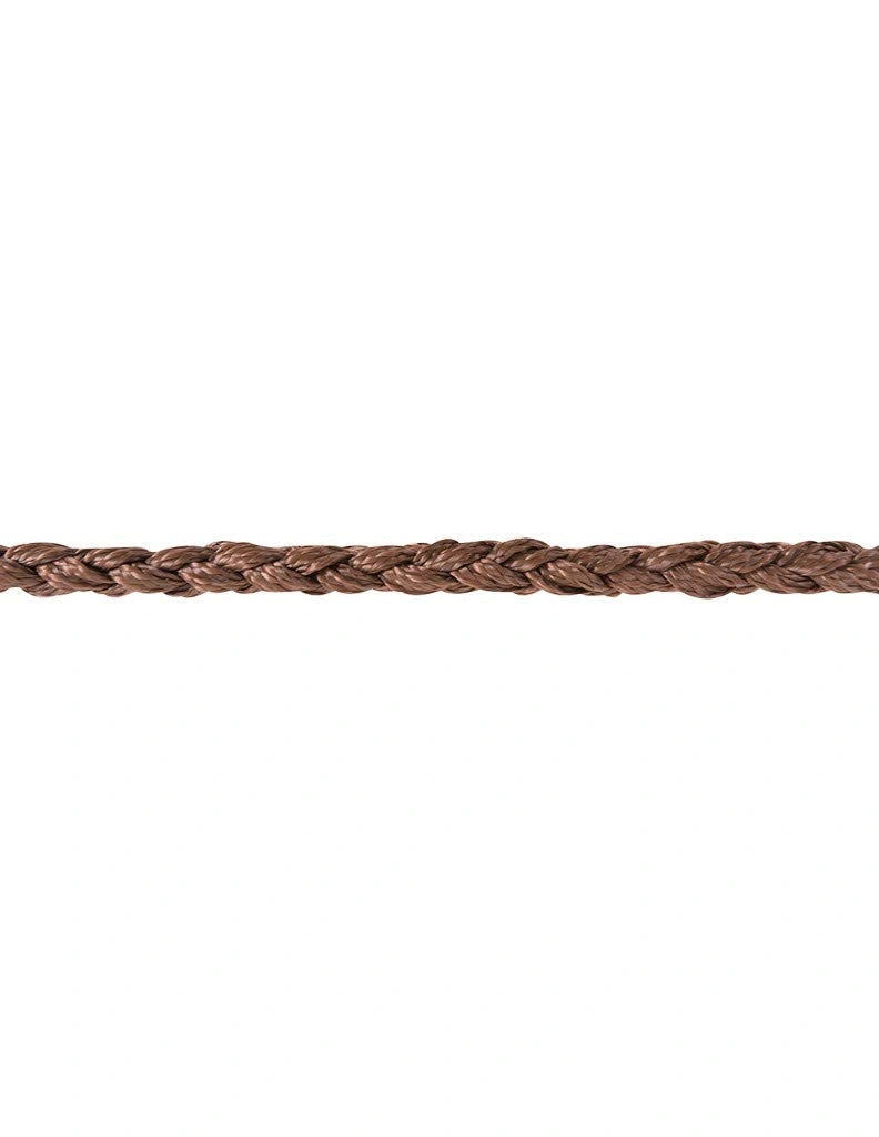 Martin Saddlery Rope Halter with 8ft Lead - Chocolate Brown
