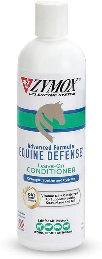 Zymox Equine Defense Advanced Formula Leave - On Conditioner 12oz - Hooves and Paws