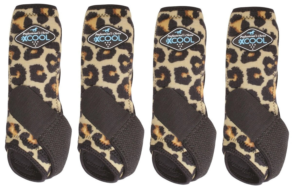 Professional's Choice Sports Medicine 2XCOOL Pattern Horse Equine Boots 4 - Pack - Hooves and Paws