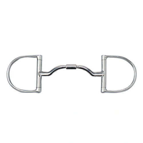 Myler 3 3/8" Medium Dee With Wide Ported Barrel Snaffle 5 Inch Mouth English Dee W/O Hooks Mb 33wl - Hooves and Paws
