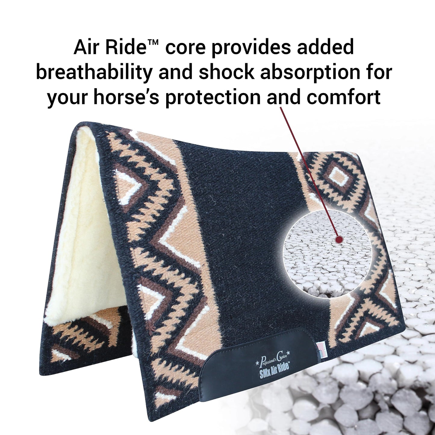 Professional's Choice Comfort-Fit SMX Air Ride Pad: El Dorado | Cooling System & Shock Absorption