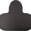 Black rubber mat with a unique shape on a white background