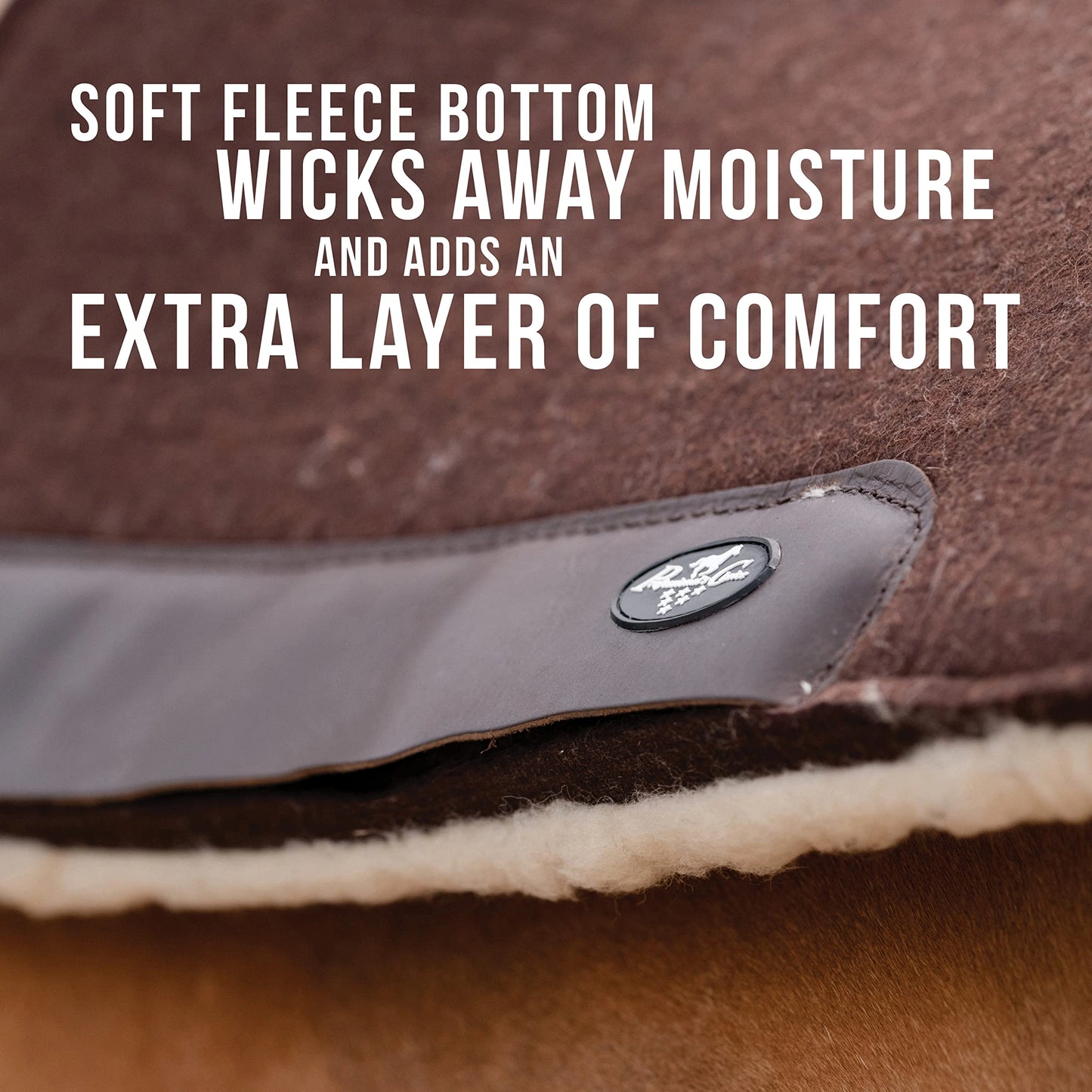 Professional's Choice 100% Wool Felt Contoured Saddle Pad - Pressure Relief & Comfort